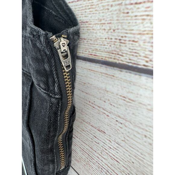 Madewell Skinny Overalls Womens XS Black Lunar Wash Stretch Denim - Picture 7 of 12